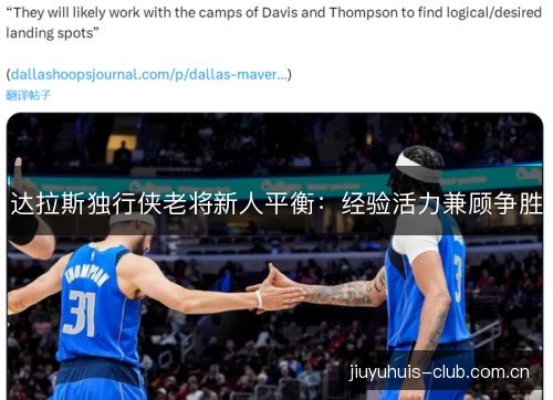 达拉斯独行侠老将新人平衡：经验活力兼顾争胜
